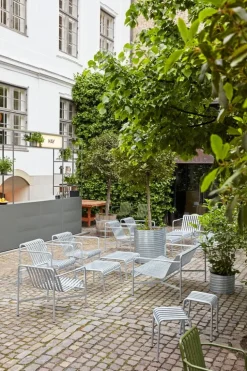 HAY Palissade fåtölj, låg, varmgalvaniserad