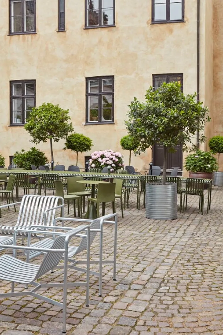 HAY Palissade fåtölj, låg, varmgalvaniserad