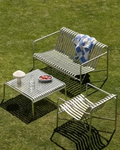 HAY Palissade fåtölj, låg, varmgalvaniserad