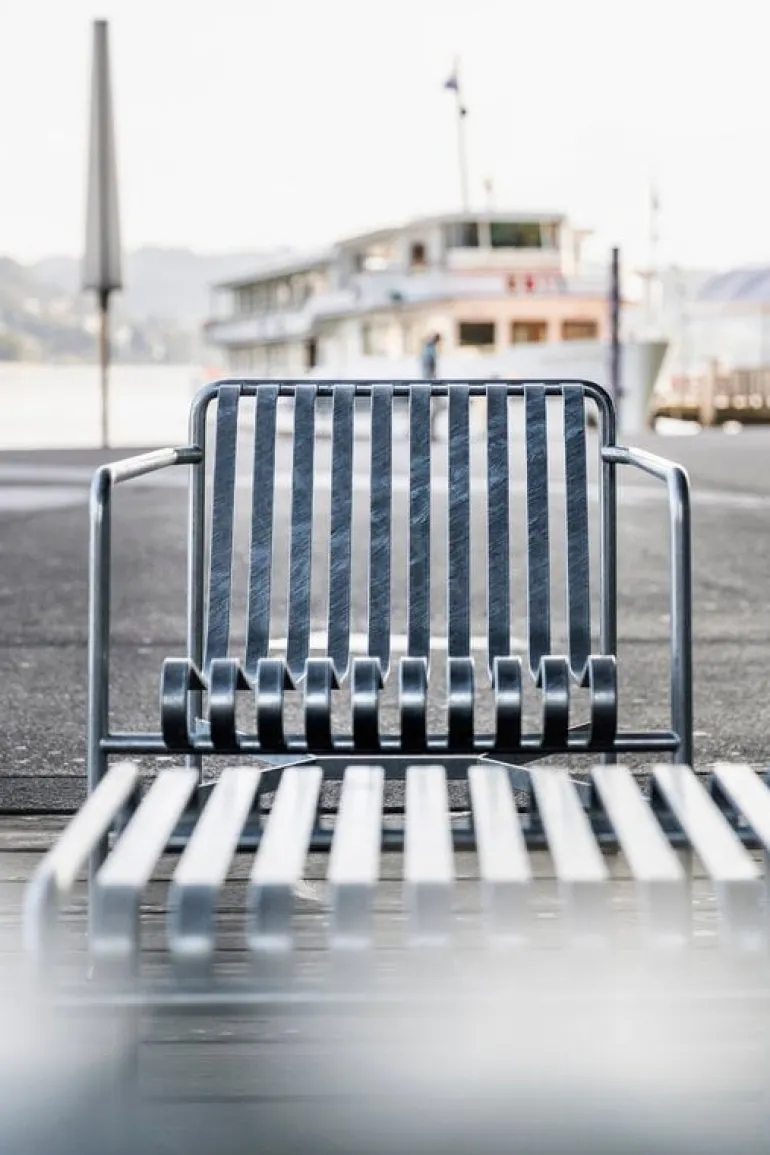 HAY Palissade fåtölj, låg, varmgalvaniserad