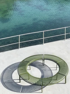 HAY Palissade Park bänk, oliv