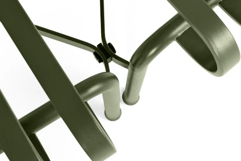 HAY Palissade Park matbänk, in-ut, set om 2, oliv