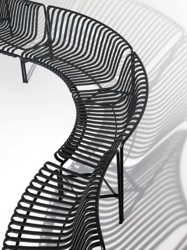 HAY Palissade Park matbänk, in-ut, set om 2, oliv