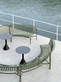 HAY Palissade Park matbänk, in-in, set om 2, antracit