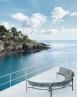 HAY Palissade Park matbänk, in-in, set om 2, antracit