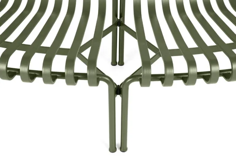 HAY Palissade Park matbänk, ut-ut, set om 2, antracit