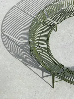 HAY Palissade Park matbänk, in-in, set om 2, oliv