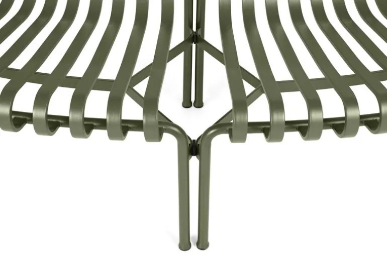 HAY Palissade Park matbänk, ut-ut, set om 2, himmelsgrå