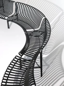 HAY Palissade Park matbänk, ut-ut, set om 2, oliv