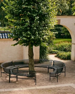 HAY Palissade Park tilläggsbänk för matplats, in, antracit