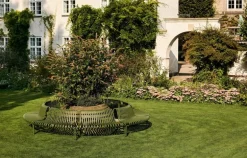 HAY Palissade Park tilläggsbänk för matplats, ut, oliv