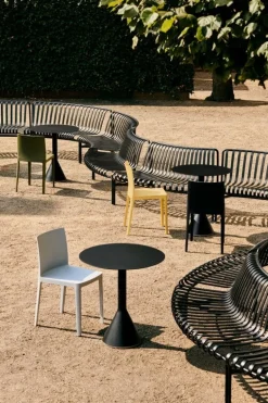 HAY Palissade Park tilläggsbänk för matplats, ut, antracit