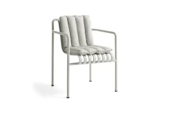 HAY Palissade Soft kviltad dyna för matstol med armstöd, himmelsgrå