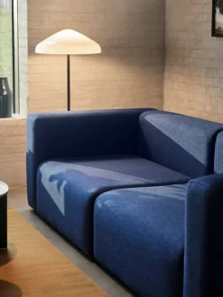 HAY Pao Glass golvlampa, vitt opalglas