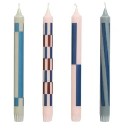 HAY Pattern ljus, 4-pack, ljusrosa - blues