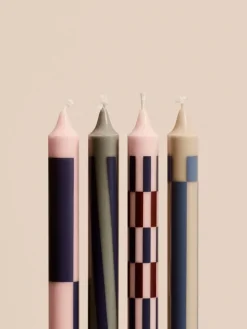 HAY Pattern ljus, 4-pack, ljusrosa - blues