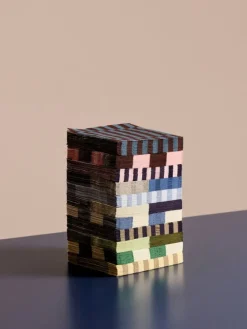 HAY Pattern servett, lunch, 20-pack, off-white - grön - svart, M-rutig