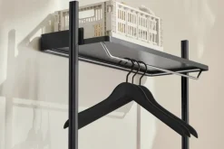 HAY Pier System 1041 garderob, 1 kolumn, PS svart - svart