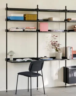 HAY Pier System 13 hylla, 3 kolumner, PS svart