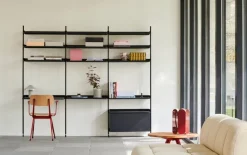 HAY Pier System 13 hylla, 3 kolumner, PS svart