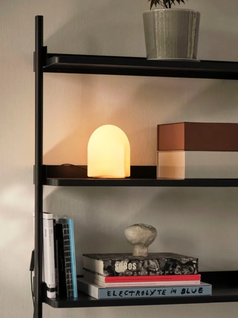 HAY Pier System 12 hylla, 2 kolumner, PS svart - svart