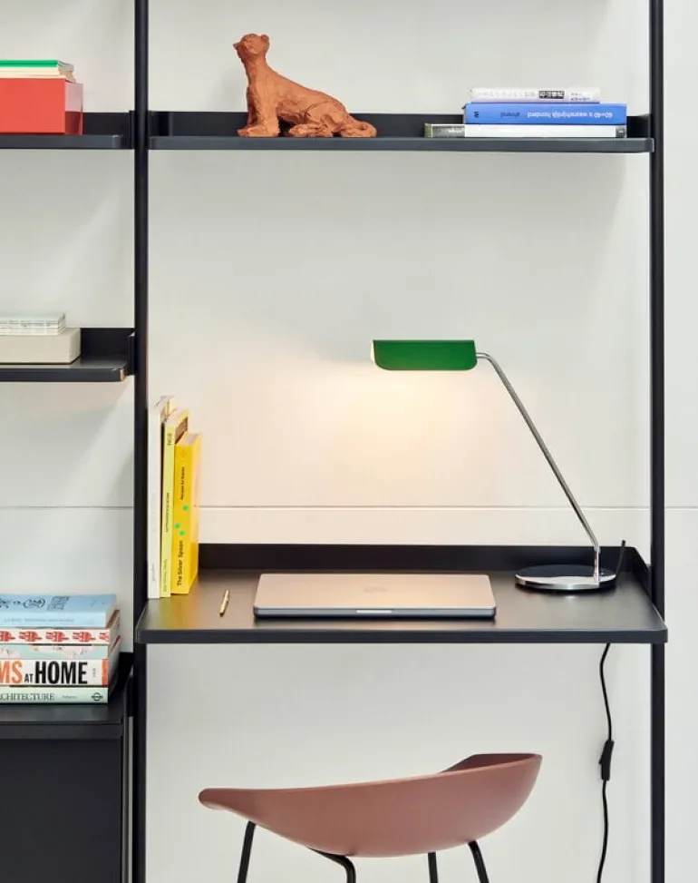 HAY Pier System 12 hylla, 2 kolumner, PS svart - svart