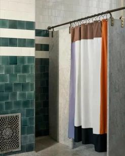 HAY Pivot duschdraperi, 180 x 200 cm, grädde