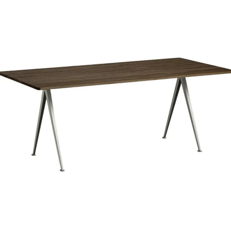 HAY Pyramid bord 02, 190 x 85 cm, beige - rökt ek