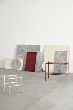 HAY Rebar sidobord, 75 x 44 cm, alabaster - beige marmor