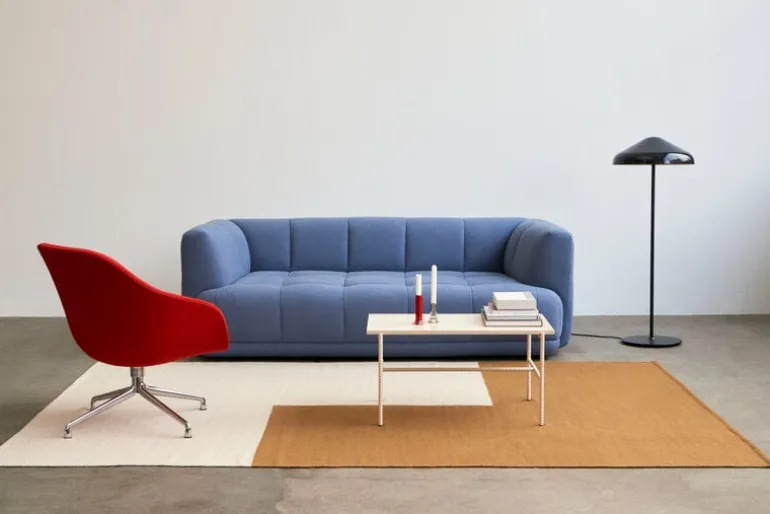 HAY Rebar soffbord, 80 x 49 cm, alabaster - beige marmor