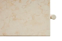 HAY Rebar soffbord, 80 x 49 cm, alabaster - beige marmor