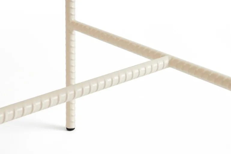 HAY Rebar soffbord, 80 x 49 cm, alabaster - beige marmor