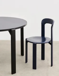 HAY Rey bord, 128 cm, djupt svart - vulcano