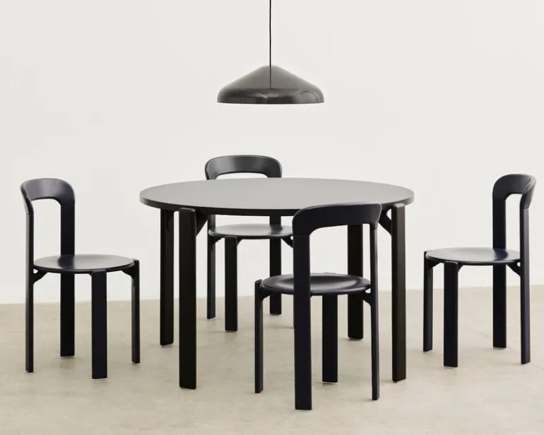 HAY Rey bord, 128 cm, djupt svart - vulcano