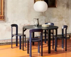 HAY Rey bord, 128 cm, djupt svart - vulcano