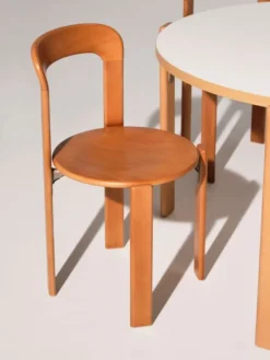 HAY Rey bord, 128 cm, guld - elfenbensvit