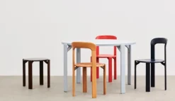 HAY Rey bord, 128 cm, skifferblå - guld