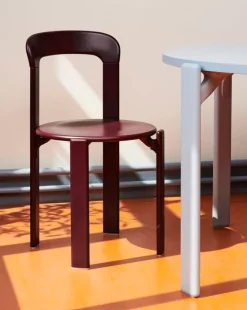 HAY Rey bord, 128 cm, skifferblå - guld