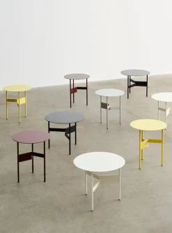 HAY Shim, soffbord, diam. 45 cm, h. 51 cm, silvergrå