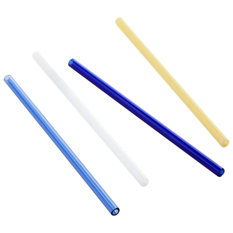 HAY Sip Straight sugrör, 4-pack, glas