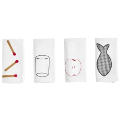 HAY Sobremesa servett, 4 st, vit