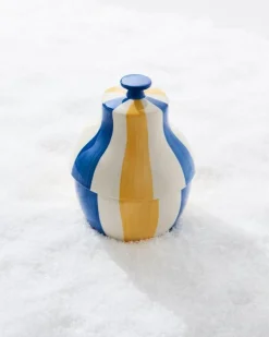 HAY Sobremesa Stripe kakburk, blå - gul