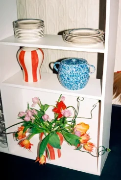 HAY Sobremesa Stripe vas, S, röd