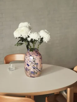 HAY Splash vas, 30 cm, ljusrosa - blå