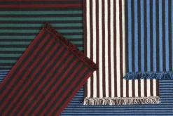 HAY Stripes and Stripes ullmatta, 200 x 60 cm, cream