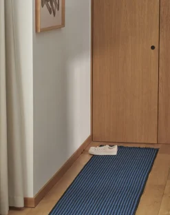 HAY Stripes and Stripes ullmatta, 200 x 60 cm, blå