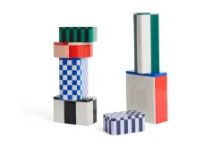 HAY Tin behållare, smal, grön - off-white