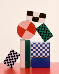 HAY Tin behållare, smal, grön - off-white