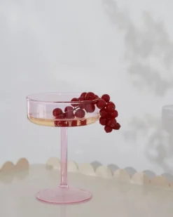 HAY Tint coupeglas, 2 st, rosa