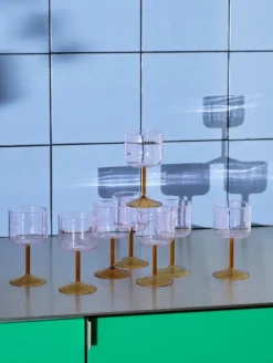 HAY Tint vinglas, 2-pack, rosa - gult